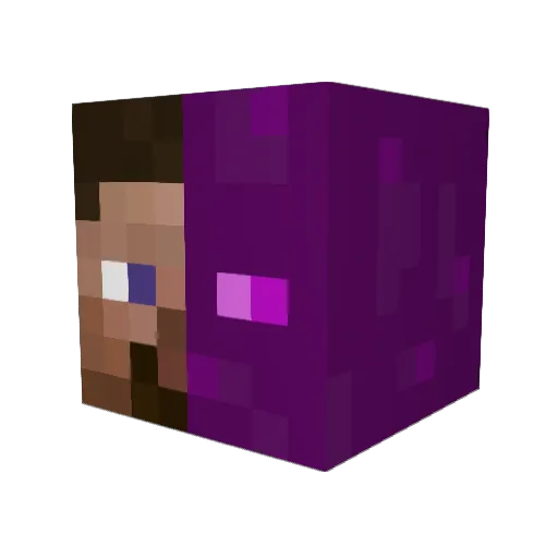 mky7 Minecraft avatar head, 3D render
