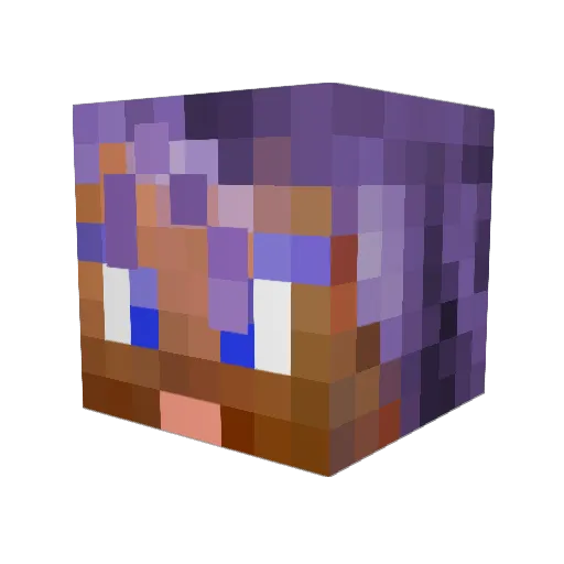 mkyvari Minecraft avatar head, 3D render