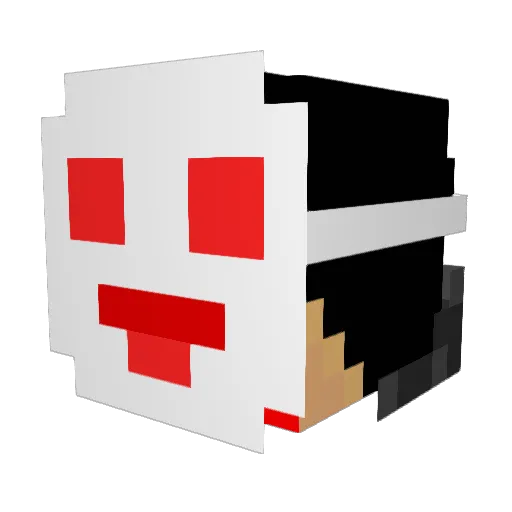 ml119 Minecraft avatar head, 3D render