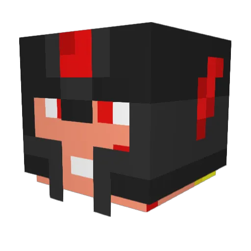 mlPlayer Minecraft avatar head, 3D render