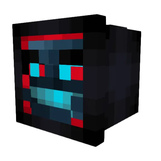mlalin Minecraft avatar head, 3D render