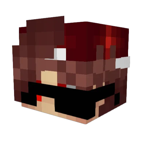 mlategan Minecraft avatar head, 3D render