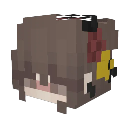 mlb7six8 Minecraft avatar head, 3D render