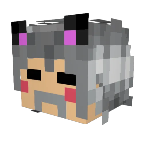 mldmmp Minecraft avatar head, 3D render
