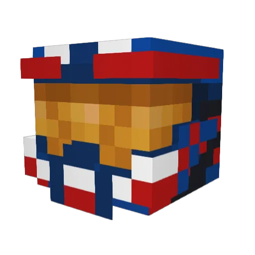 mlease44 Minecraft avatar head, 3D render