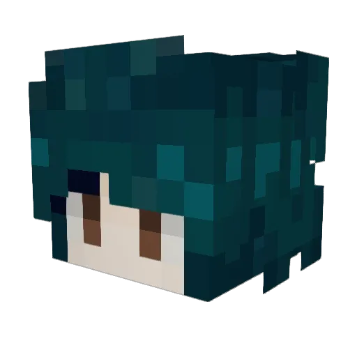mlemars Minecraft avatar head, 3D render