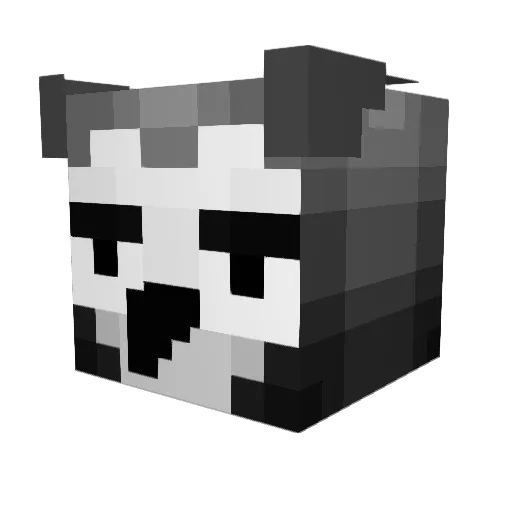 mlg887 Minecraft avatar head, 3D render