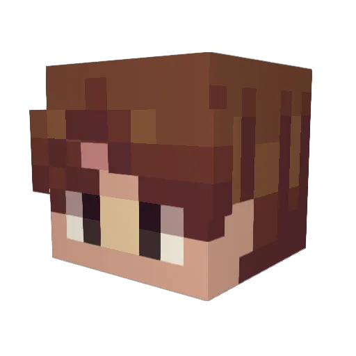 mlgboi Minecraft avatar head, 3D render