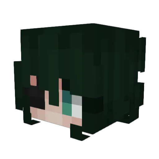 mlin2 Minecraft avatar head, 3D render
