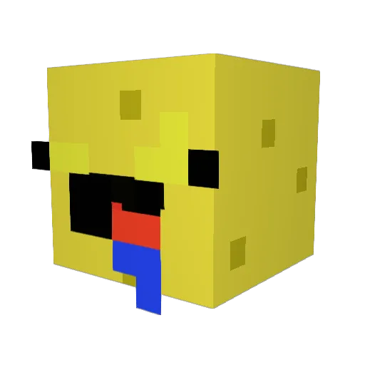 mljonesy Minecraft avatar head, 3D render