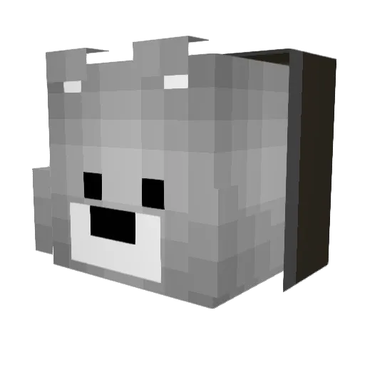 mlnoakes Minecraft avatar head, 3D render