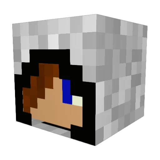 mlocurcio Minecraft avatar head, 3D render