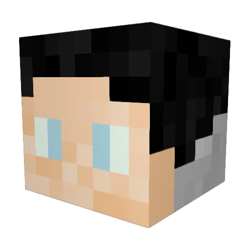 mlody_dzwig Minecraft avatar head, 3D render
