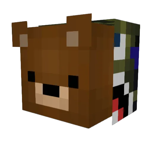 mlodykrzysio Minecraft avatar head, 3D render