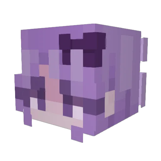 mlolaax Minecraft avatar head, 3D render