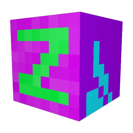 mlrum Minecraft avatar head, 3D render