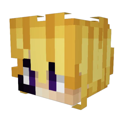 mlsvp Minecraft avatar head, 3D render