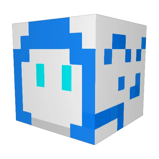 mltn_json Minecraft avatar head, 3D render