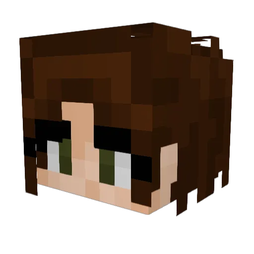 mluwatt Minecraft avatar head, 3D render