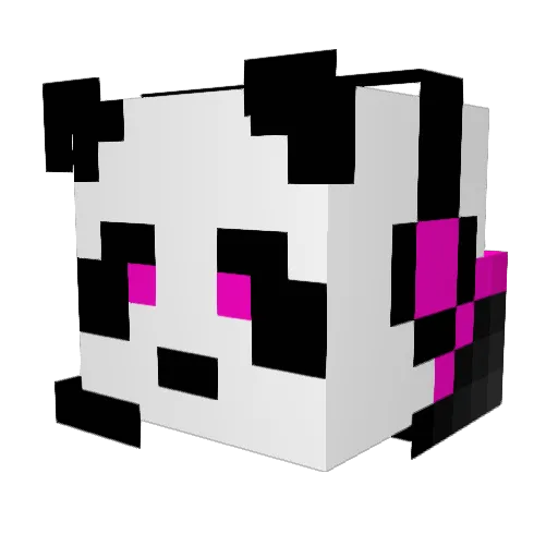 mlvforce Minecraft avatar head, 3D render