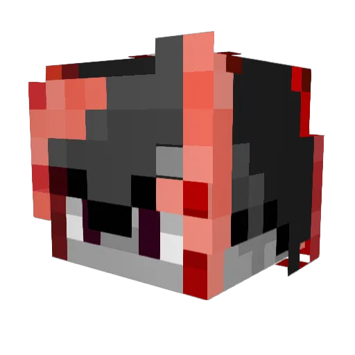 mlz__ Minecraft avatar head, 3D render