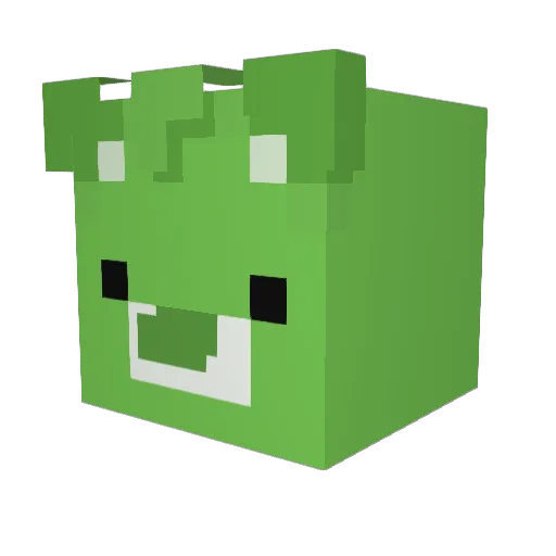 mm0622 Minecraft avatar head, 3D render