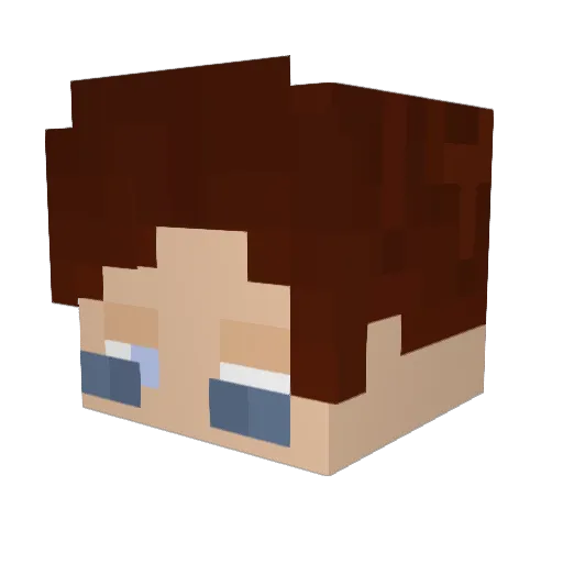 mm0se Minecraft avatar head, 3D render