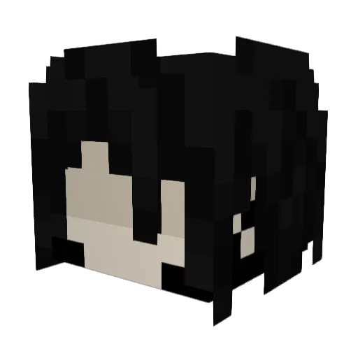 mm4ge Minecraft avatar head, 3D render