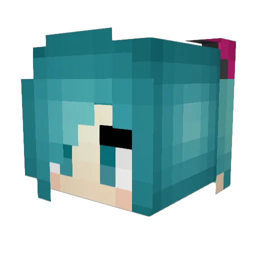 mm7592 Minecraft avatar head, 3D render