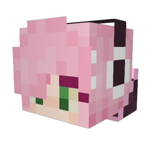 mmManumm Minecraft avatar head, 3D render