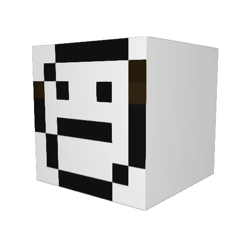 mma1594 Minecraft avatar head, 3D render