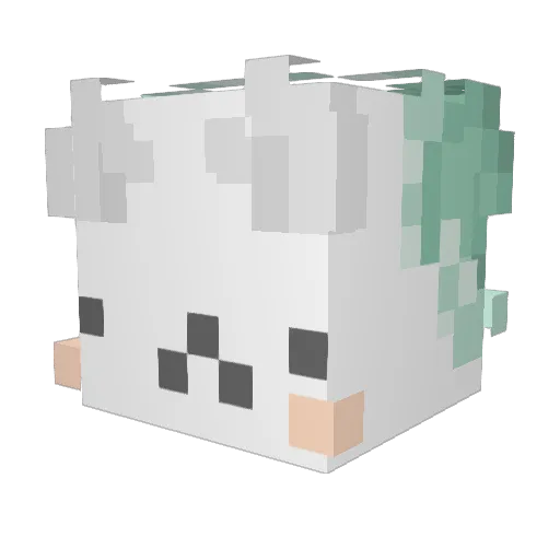 mmaarii Minecraft avatar head, 3D render