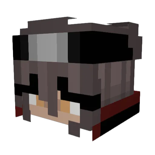 mmaassAFK Minecraft avatar head, 3D render