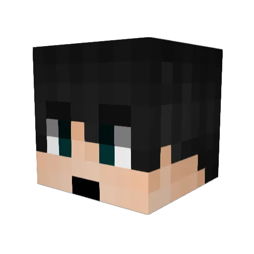 mmaciek Minecraft avatar head, 3D render