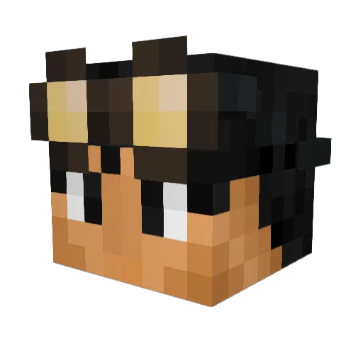 mmacioszek Minecraft avatar head, 3D render
