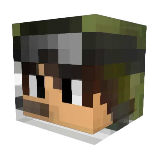 mmadmax15 Minecraft avatar head, 3D render