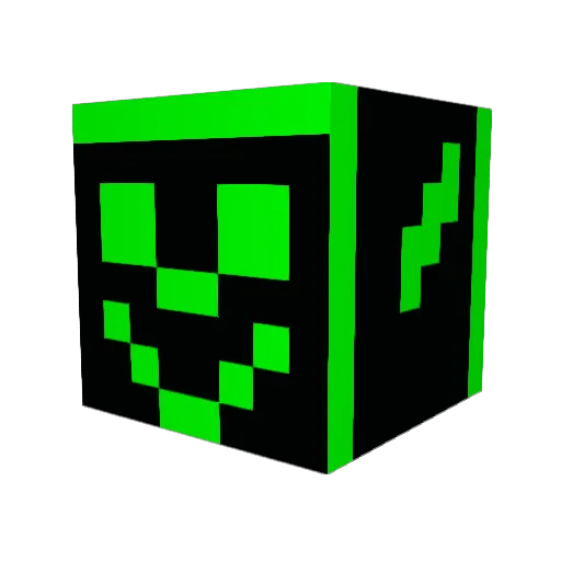 mmafdm Minecraft avatar head, 3D render