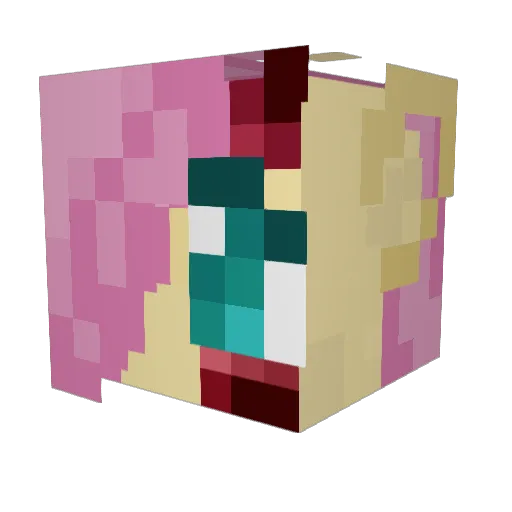 mmagba Minecraft avatar head, 3D render