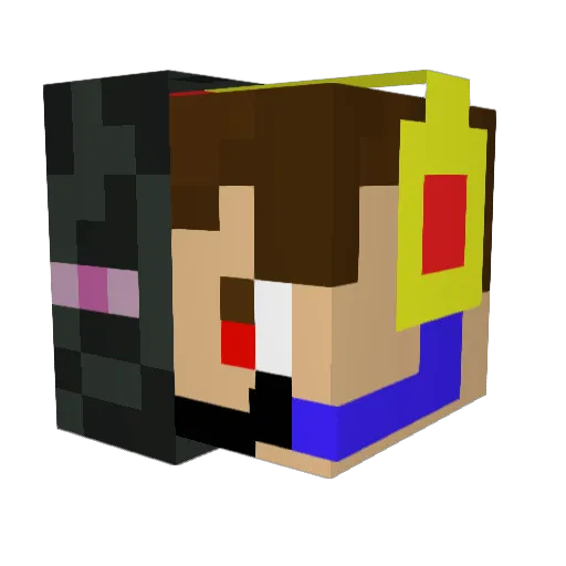mman777mw Minecraft avatar head, 3D render