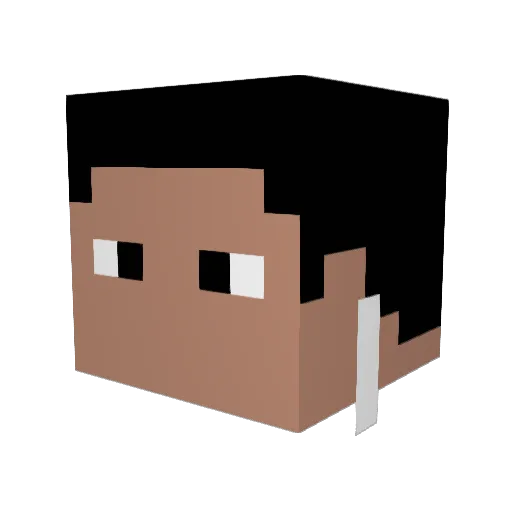 mmarchi Minecraft avatar head, 3D render