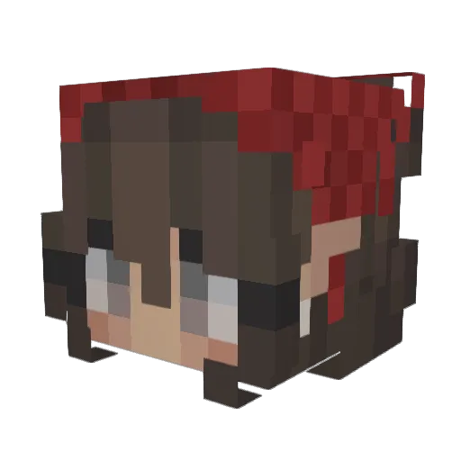 mmarone Minecraft avatar head, 3D render