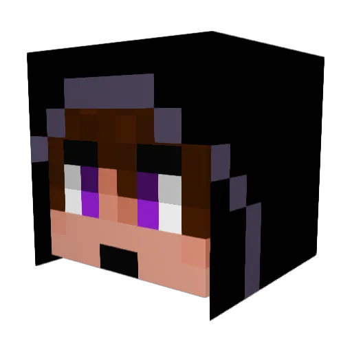 mmater Minecraft avatar head, 3D render