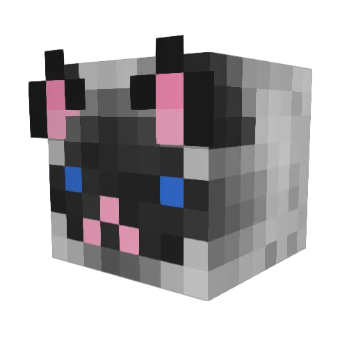 mmaxonn Minecraft avatar head, 3D render