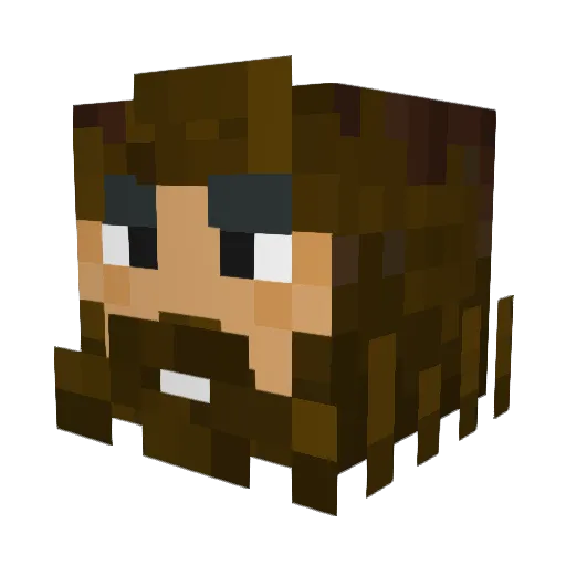 mmayo_z Minecraft avatar head, 3D render