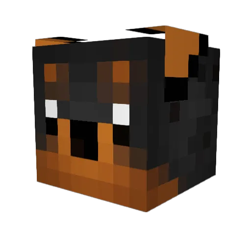 mmc3000 Minecraft avatar head, 3D render