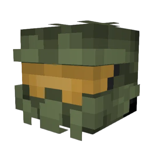 mmclaren Minecraft avatar head, 3D render