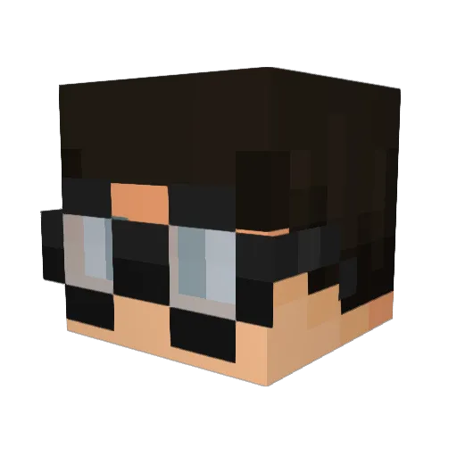 mmd_drag0n Minecraft avatar head, 3D render
