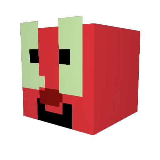 mmealey Minecraft avatar head, 3D render