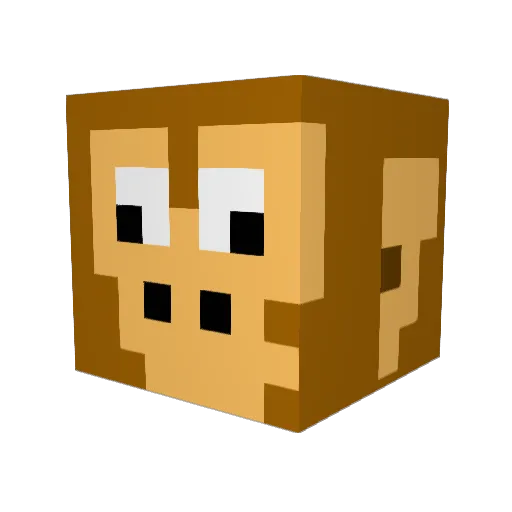 mmegamycete Minecraft avatar head, 3D render