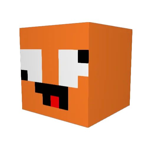 mmelton Minecraft avatar head, 3D render